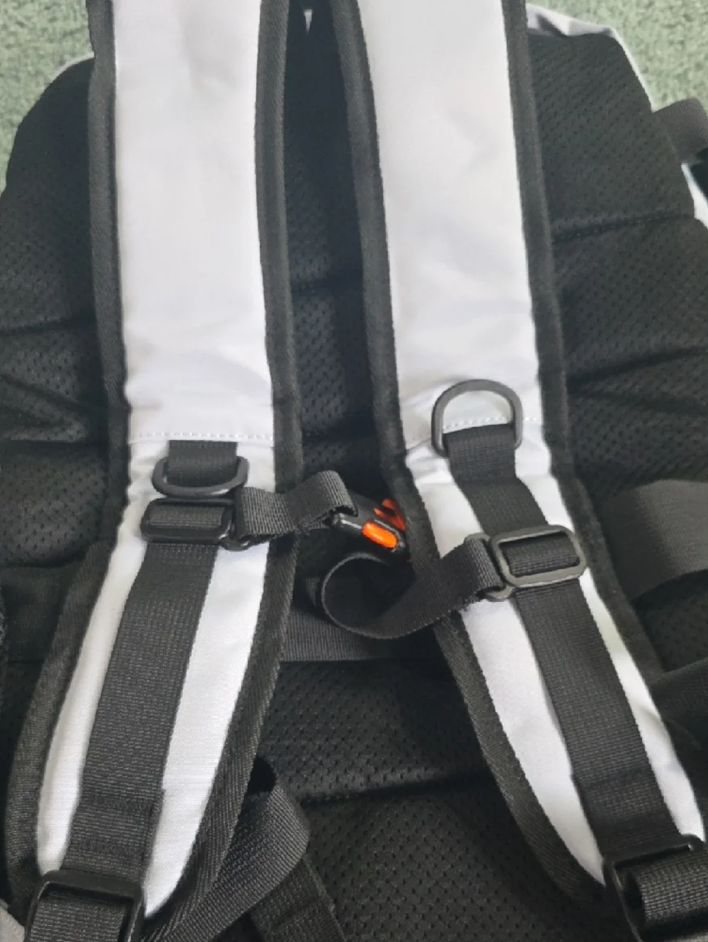 Feng Dong Light Silver Large Travel & Laptop Backpack, New.